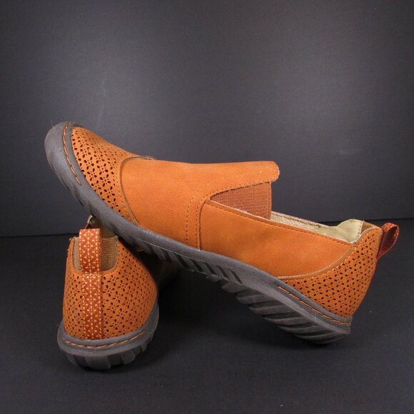 JBU Jambu Women's Shoes 8M Tan Leather Memory Foam Slip-Ons BRAND NEW - Picture 7 of 10